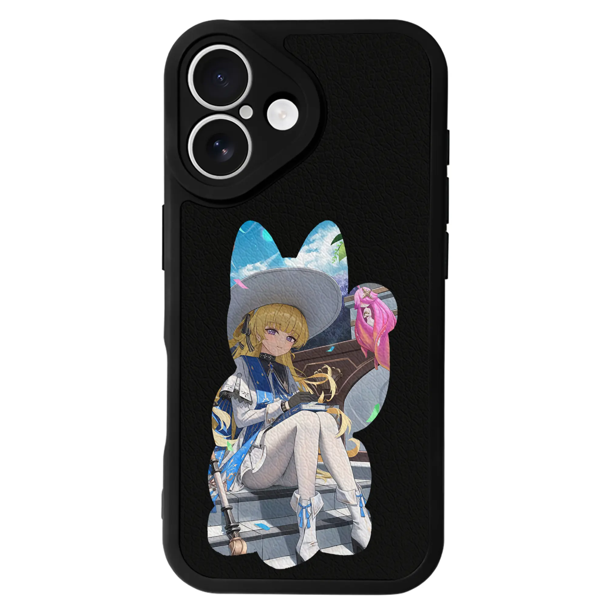 鳴潮 グッズ フィービー - IPhone 16シリーズ対応 ・ シリコンスマホケース ・ レザー調 ・ 高精度フィット ・ 耐衝撃 ・ ワイヤレス充電対応 ・ 精密カット